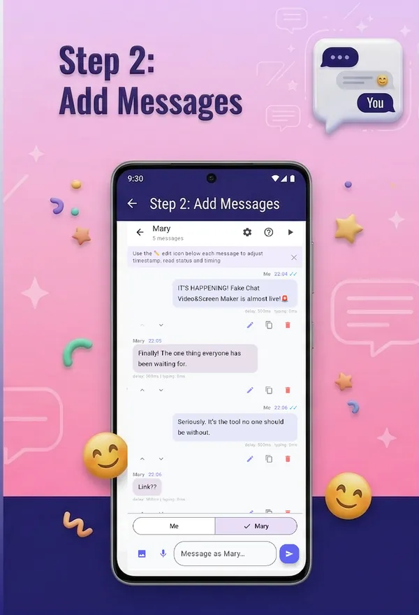 Add messages to the conversation